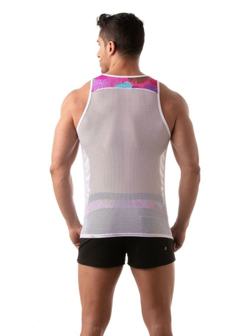 TOF Paris Mesh Tank Top Large 40-42" chest Gently worn 86% polyamide/14% elastan - Picture 2 of 8